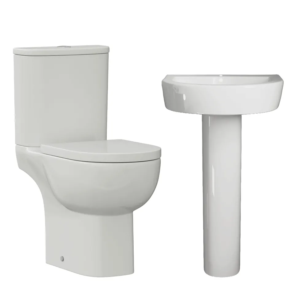 Harbour Serenity Rimless Toilet & Basin Bathroom Suite