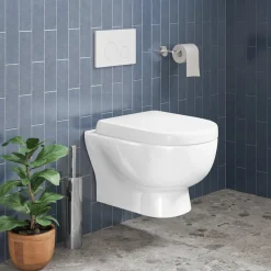 Harbour Serenity Rimless Wall Hung Toilet with Soft Close Seat