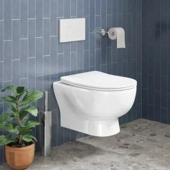Harbour Serenity Rimless Wall Hung Toilet with Soft Close Seat