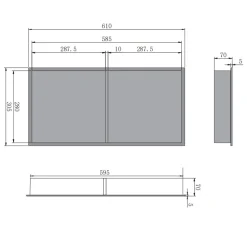 Harbour Shower Niche 610 x 305mm