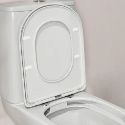 Harbour Soft Close Round Wrap Over Toilet Seat With Quick Release Hinges