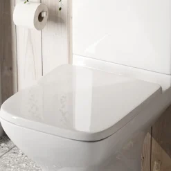 Harbour Soft Close Square Wrap Over Toilet Seat With Quick Release Hinges