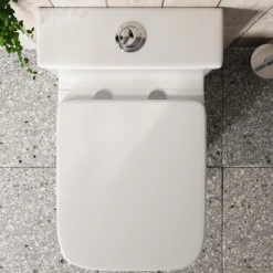 Harbour Soft Close Square Wrap Over Toilet Seat With Quick Release Hinges
