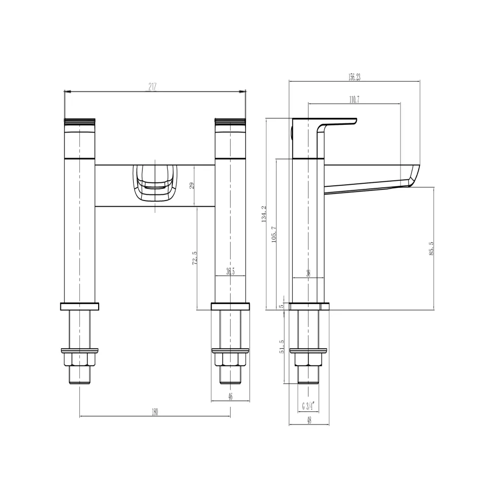 Harbour Status Bath Mixer Tap