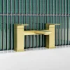 Harbour Status Deck Mounted Bath Mixer Tap - Brushed Brass