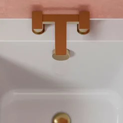 Harbour Status Deck Mounted Bath Mixer Tap - Brushed Brass