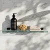 Harbour Status Matt Black Glass Shelf