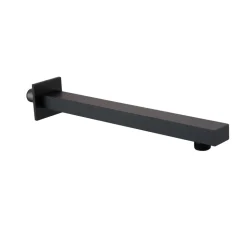 Harbour Status Matt Black Shower Package with 3 Outlet Valve, Fixed Head & Arm, Wall Shower Kit & Overflow Bath Filler