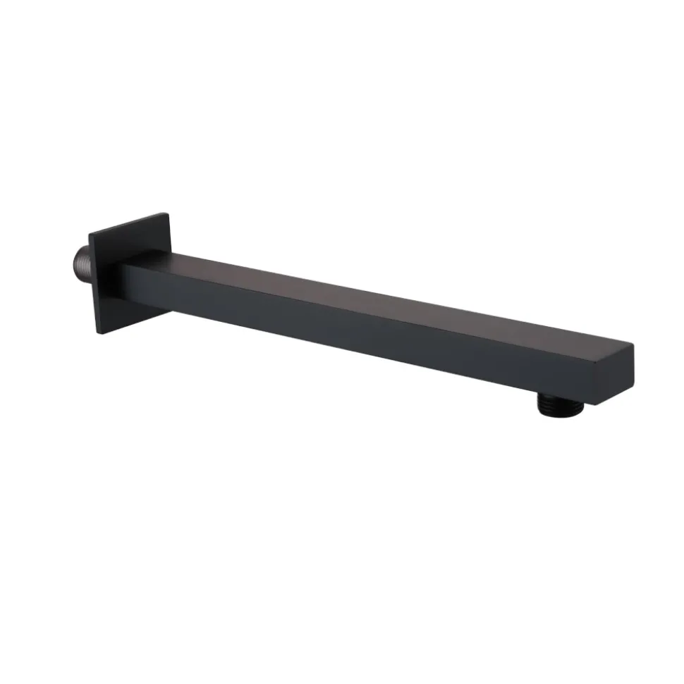Harbour Status Matt Black Wall Mounted Shower Arm