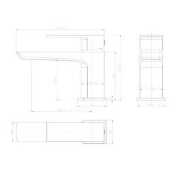 Harbour Status Mini Mono Basin Mixer Tap with Slotted Click Clack Basin Waste