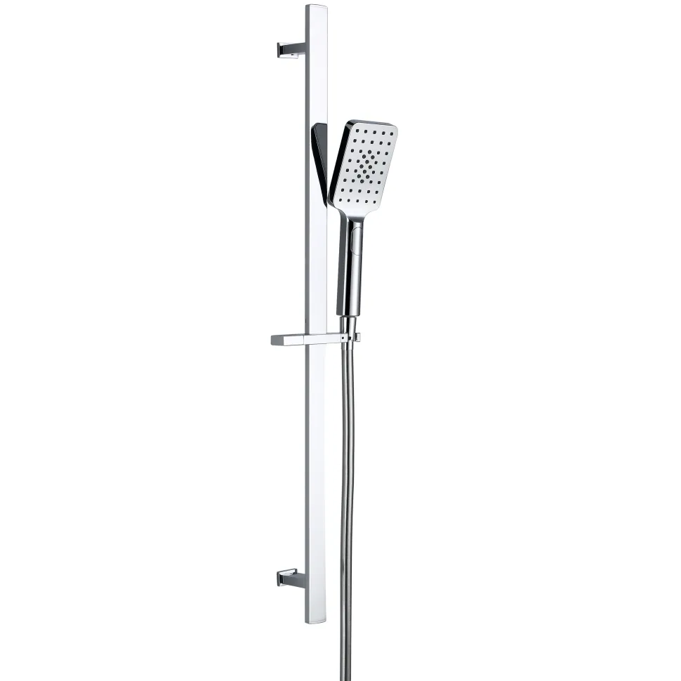 Harbour Status Slide Rail Shower Kit with Shower Handset & Hose - Chrome