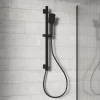 Harbour Status Slide Rail Shower Kit with 3 Mode Handset & Integrated Elbow - Matt Black