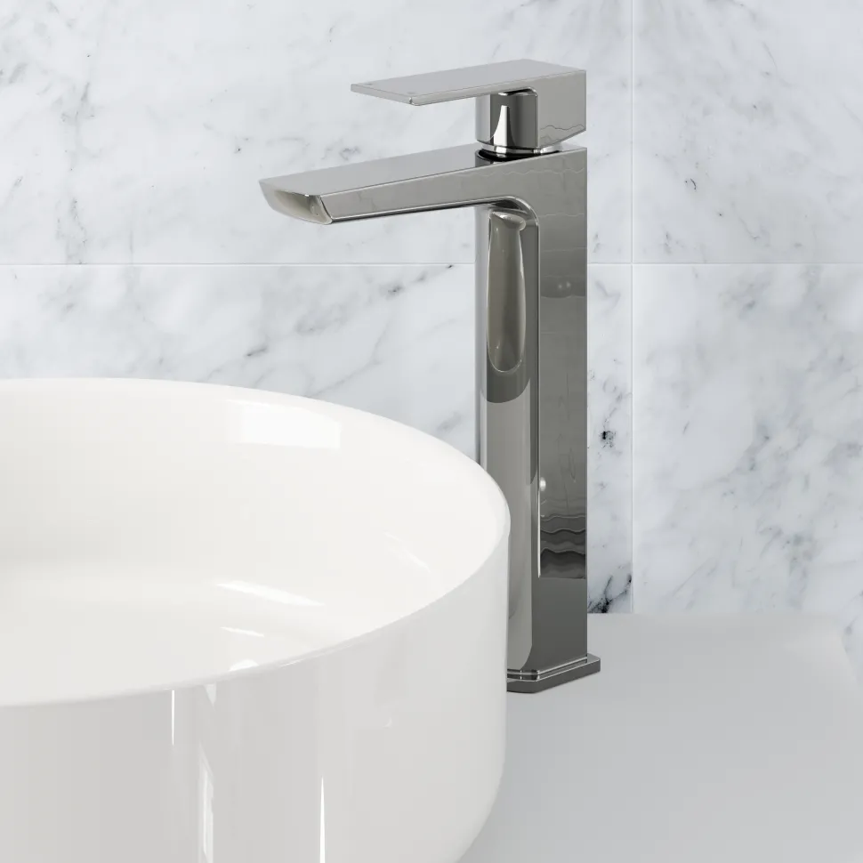 Harbour Status Tall Basin Mixer Tap - Chrome