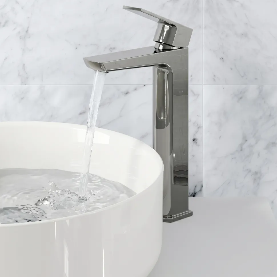 Harbour Status Tall Basin Mixer Tap - Chrome