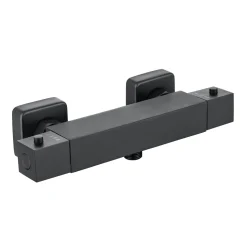 Harbour Status Thermostatic Bar Shower Valve - Matt Black