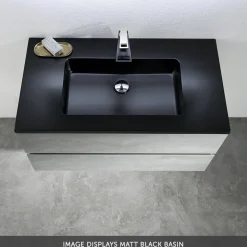 Harbour Substance 900mm 2 Drawer Wall Mounted Vanity Unit & Basin Options - Concrete Effect