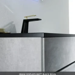 Harbour Substance 600mm 2 Drawer Wall Mounted Vanity Unit & Basin Options - Concrete Effect