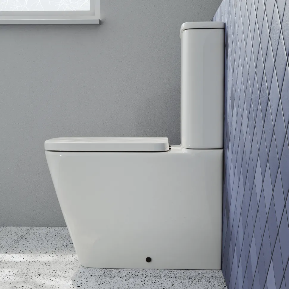 Harbour Unity Rimless BTW Close Coupled Toilet & Soft Close Seat