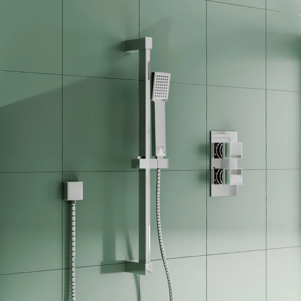 Harley Concealed Thermostatic Shower Valve & Slide Rail Kit