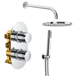 Harper Concealed Shower Valve, Fixed Shower Head & Handset
