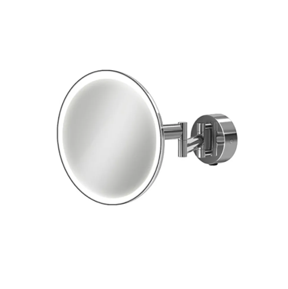 hib. Eclipse Round LED Illuminated Magnifying Mirror - 200 x 200mm