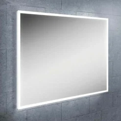 hib. Globe LED Illuminated Steam Free Rectangular Mirror