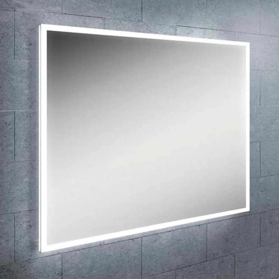 hib. Globe LED Illuminated Steam Free Rectangular Mirror