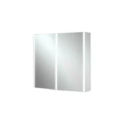 hib. Xenon 80 LED Illuminated Mirror Cabinet With Mirrored Sides