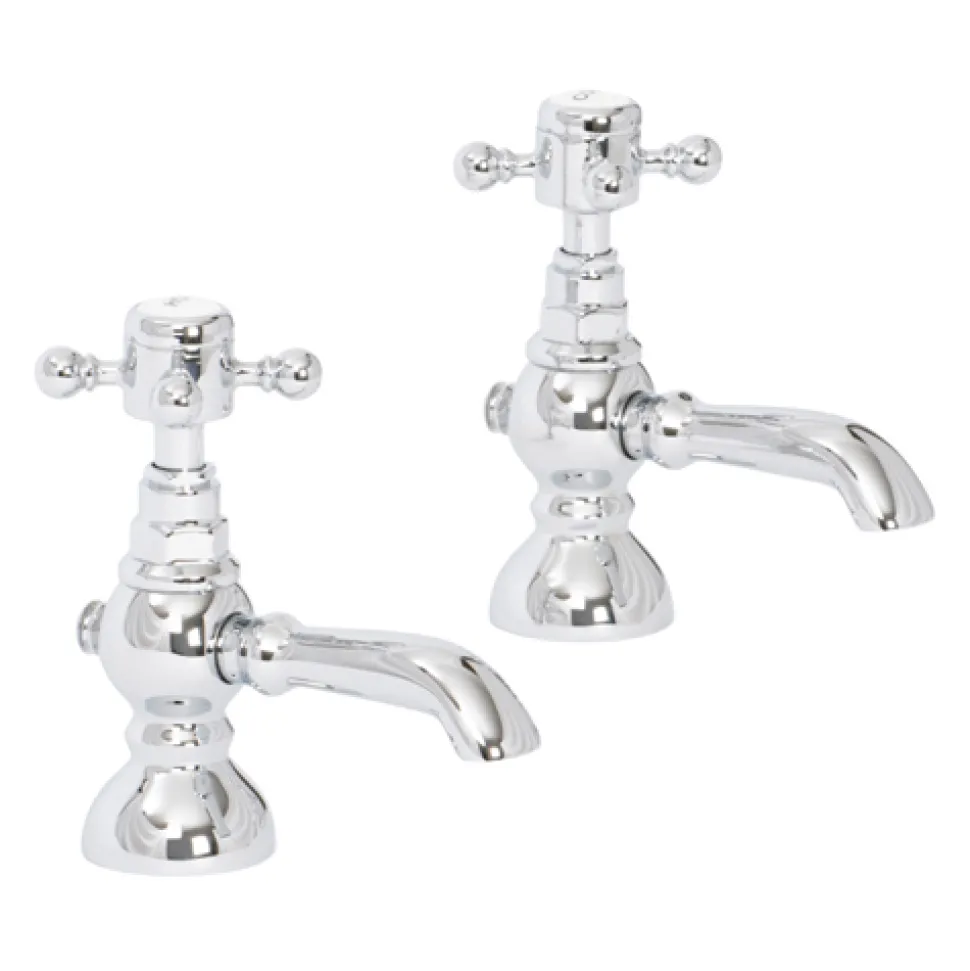 High Life Balmoral Pair Of Basin Pillar Taps