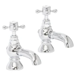 High Life Balmoral Pair Of Bath Pillar Taps