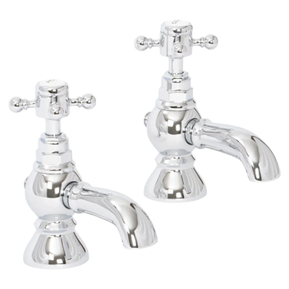 High Life Balmoral Pair Of Bath Pillar Taps