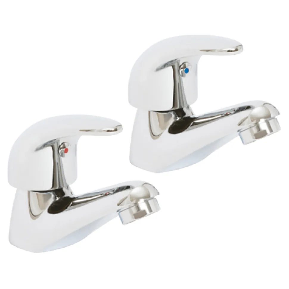 High Life Barra Pair Of Basin Pillar Taps