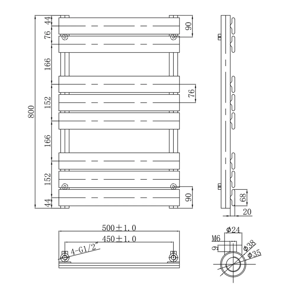 HIX Designer Heated Towel Rail