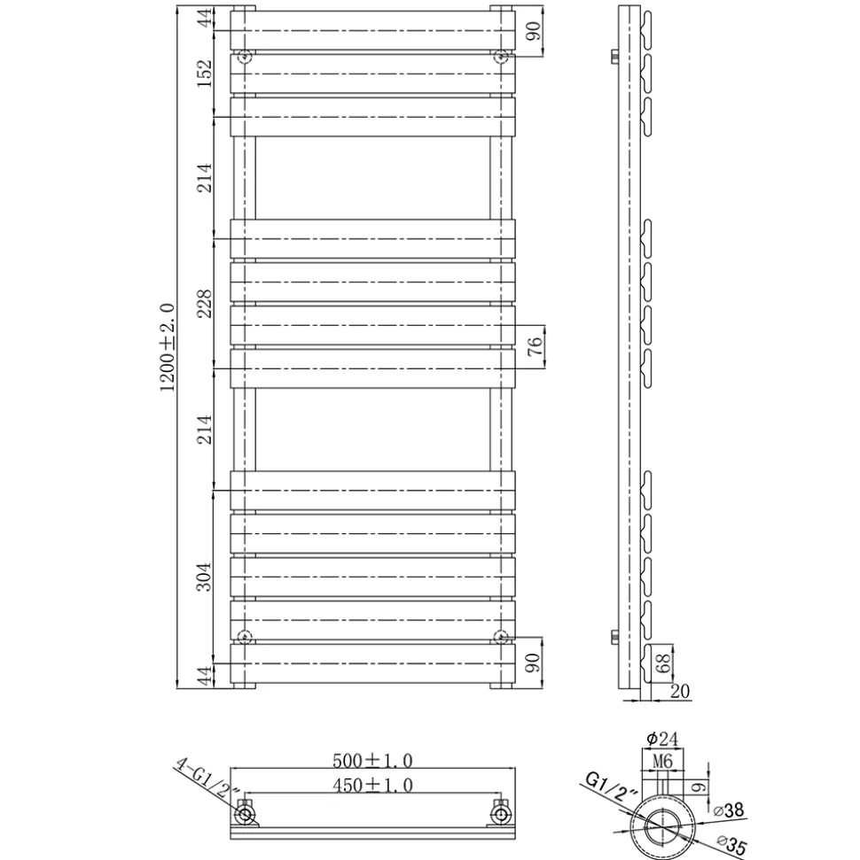 HIX Designer Heated Towel Rail