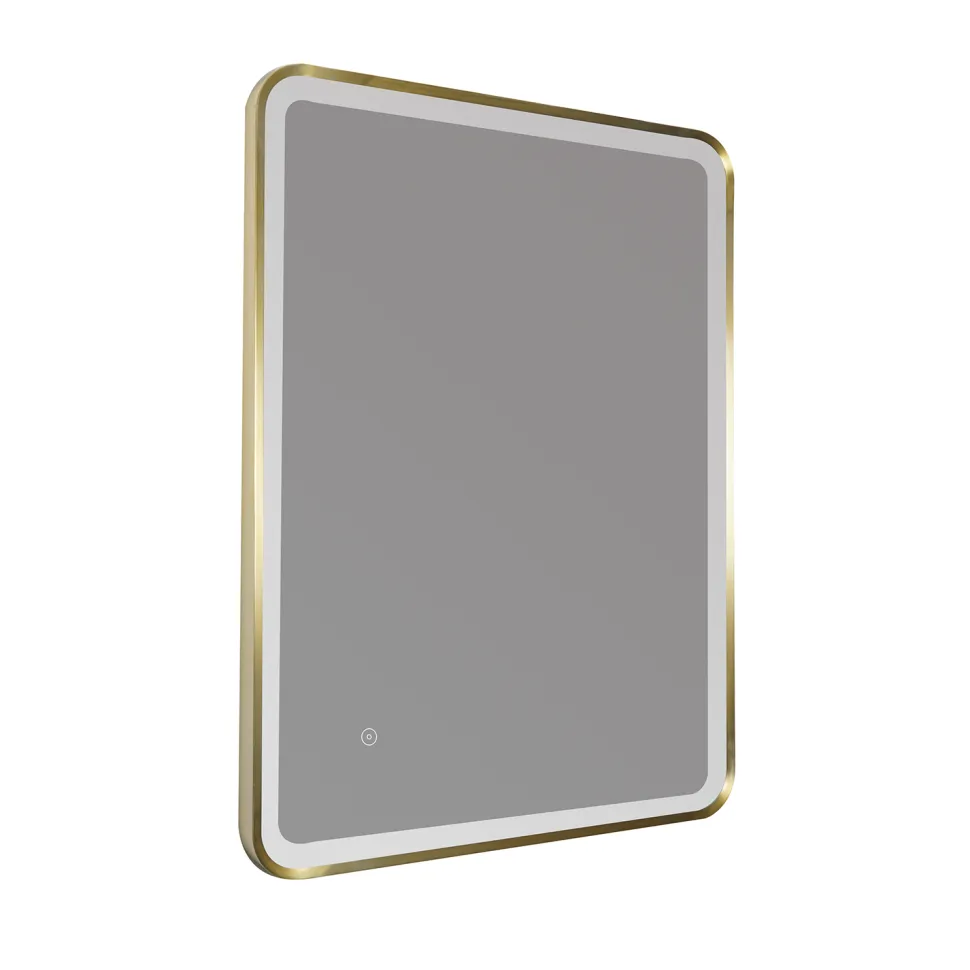 HIX LED Illuminated Framed Mirror with Demister Pad & Colour Change Lights - 600 x 800mm