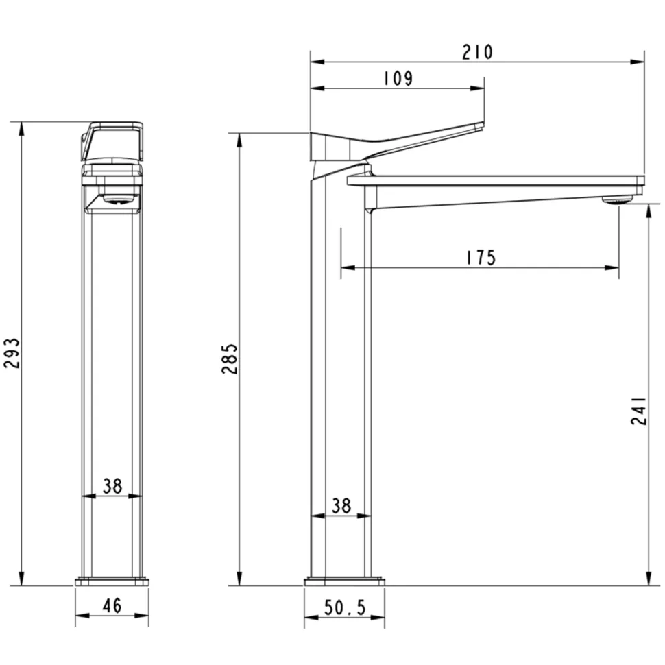 HIX Tall Basin Mixer Tap