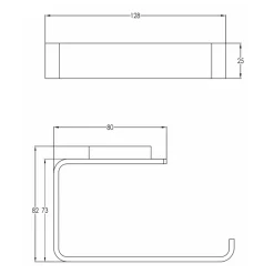 HIX Toilet Roll Holder