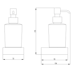 HIX Wall Mounted Soap Dispenser