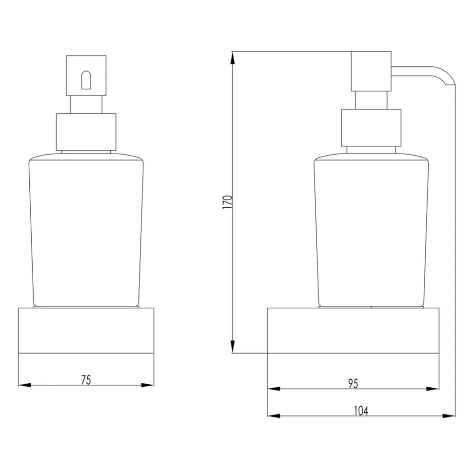 HIX Wall Mounted Soap Dispenser