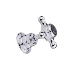 Hudson Reed Black Topaz Crosshead Deck Mounted Bath Shower Mixer with Handset Kit & Hexagonal Collar