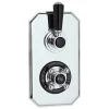 Hudson Reed Black Topaz 2 Outlet Concealed Thermostatic Shower Valve - Chrome/Black