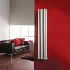 Hudson Reed Colosseum White Triple Column Traditional Radiator
