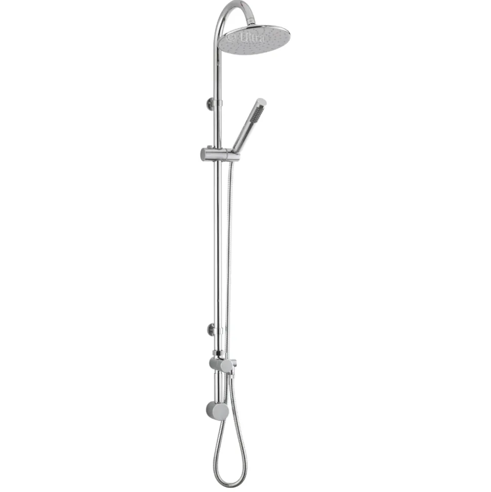 Hudson Reed Destiny Rigid Riser Shower Kit with Concealed Outlet Elbow & Handset
