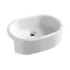 Hudson Reed 570mm Rounded Semi-Recessed Countertop Basin