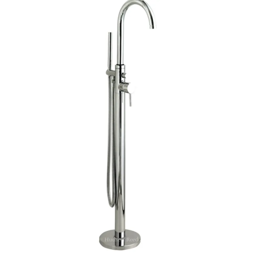 Hudson Reed Tec Elite Single Lever Floorstanding Bath Shower Mixer with Shower Kit