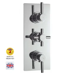 Hudson Reed Tec Pura Plus 2 Outlet Concealed Thermostatic Shower Valve