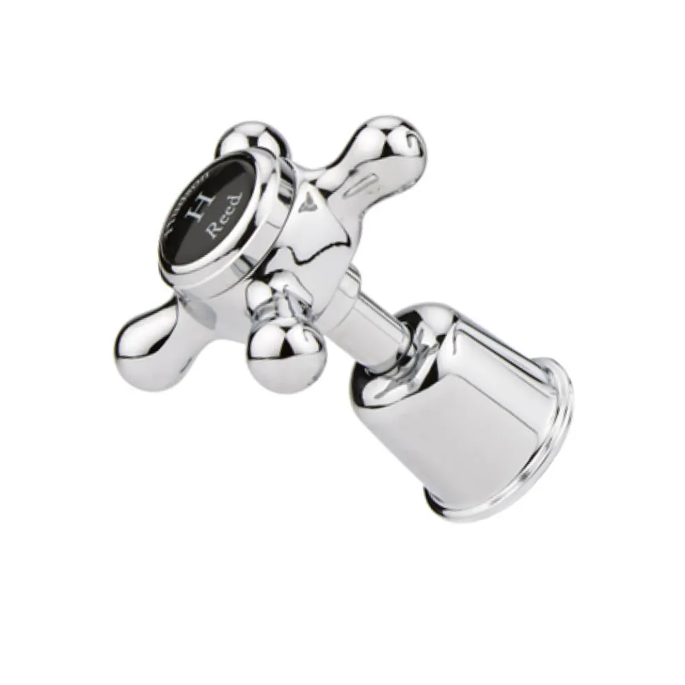 Hudson Reed Topaz Black Crosshead Mono Basin Mixer with Pop-Up Waste
