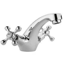 Hudson Reed Topaz Crosshead Mono Basin Mixer with Pop-Up Waste