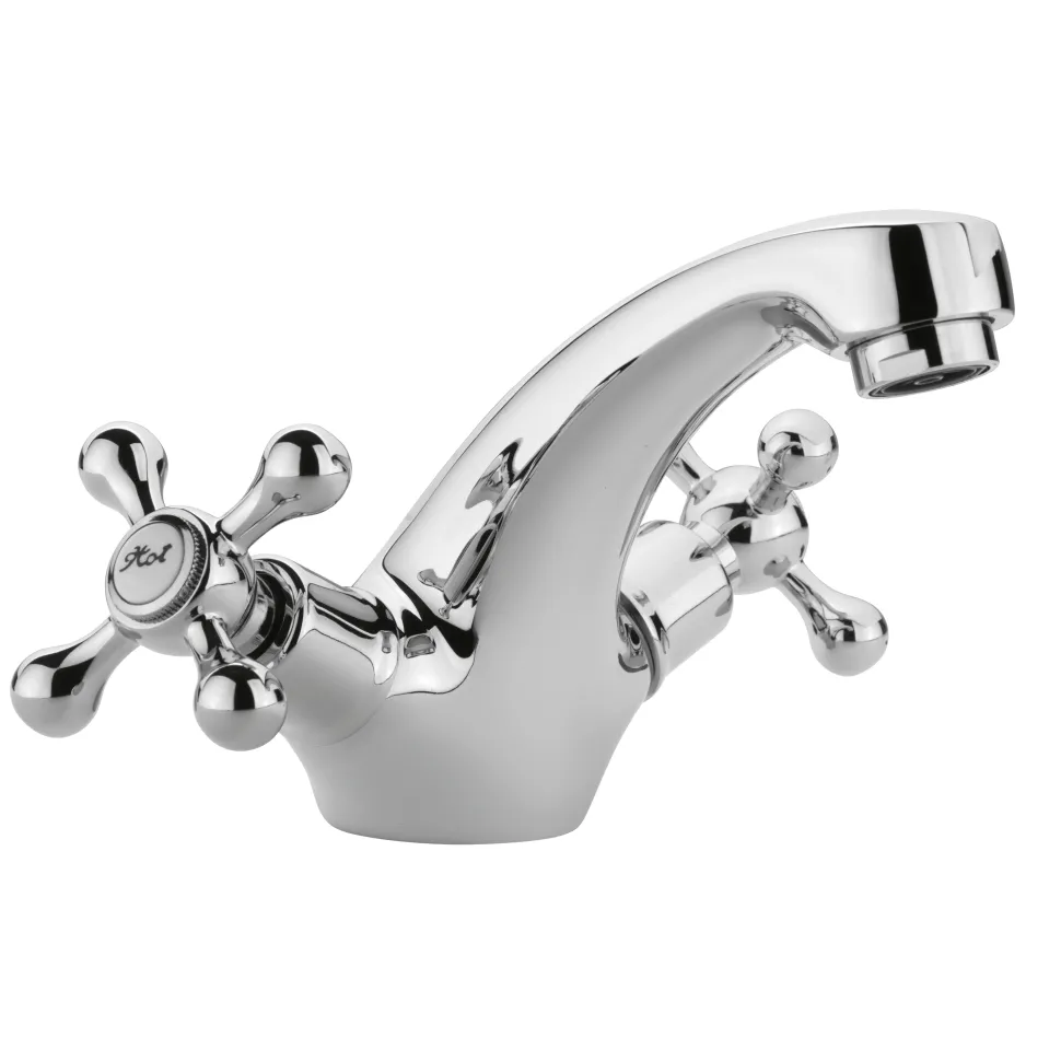 Hudson Reed Topaz Crosshead Mono Basin Mixer with Pop-Up Waste