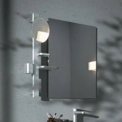 Ideal Standard Alu+ 200mm Magnifying Mirror & Beauty Bar